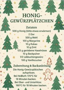 Honig-Gewürzplätzchen